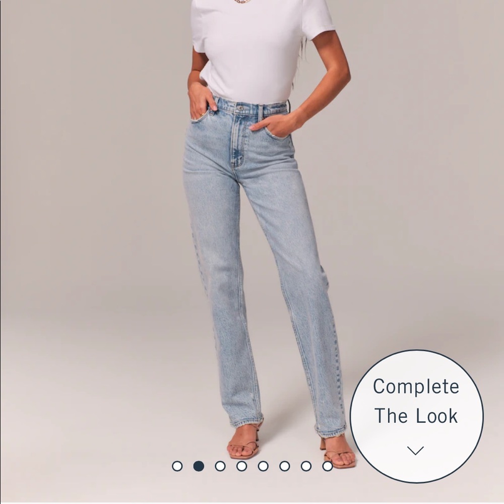 Abercrombie Ultra High Rise 90s Straight Jeans